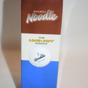 NIB TaylorMade MaxFli Noodle Golf Balls 1 box 3 balls